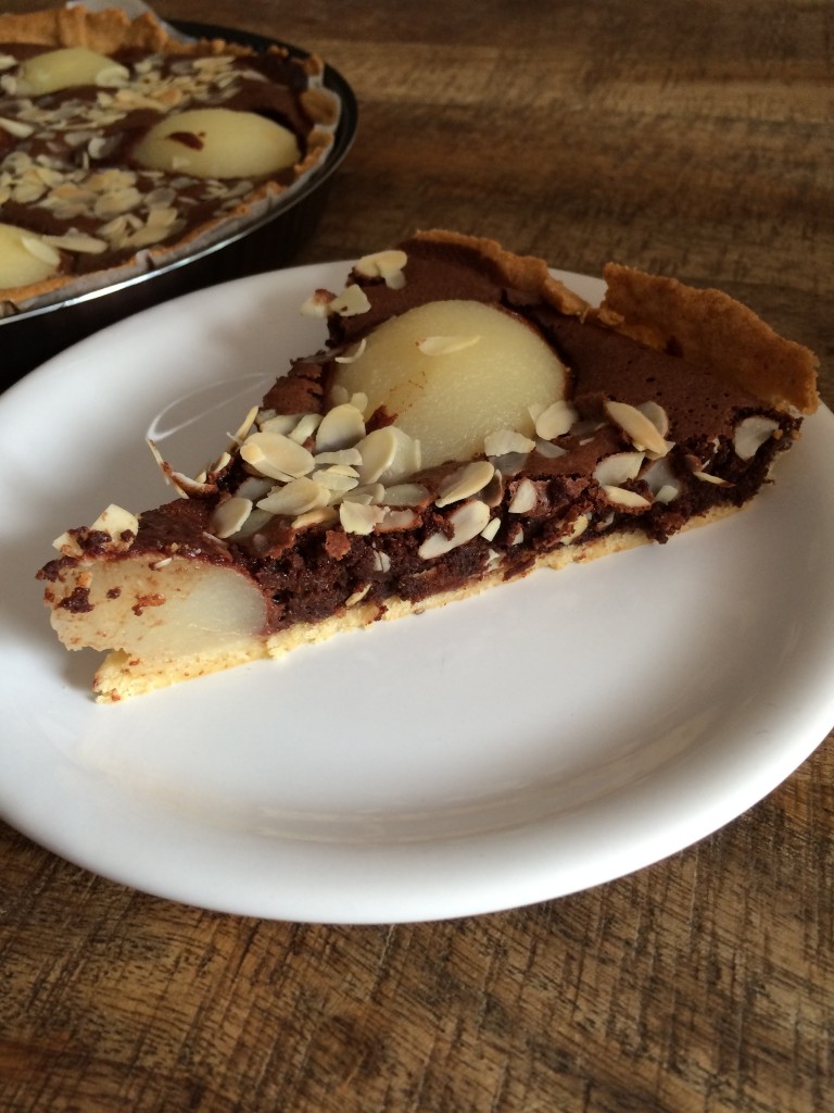 Tarte Poire - Chocolat - Amande - Ilovechocolat