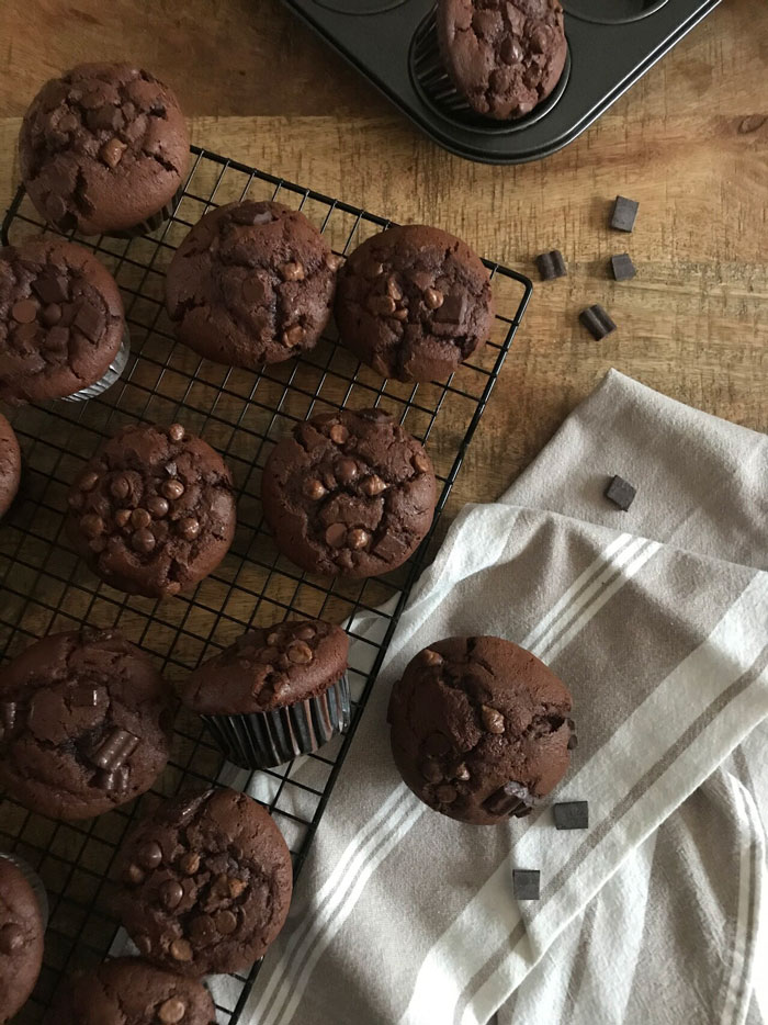 Muffins tout chocolat Extra moelleux